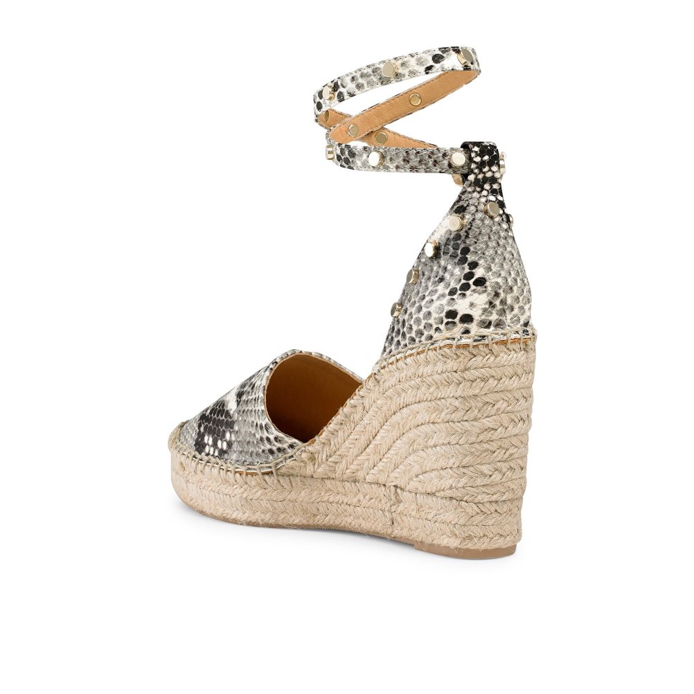 Női Russell And Bromley Coinwraphi Espadrille Éktalpú Cipő Kígyóbőr | 864175SRM