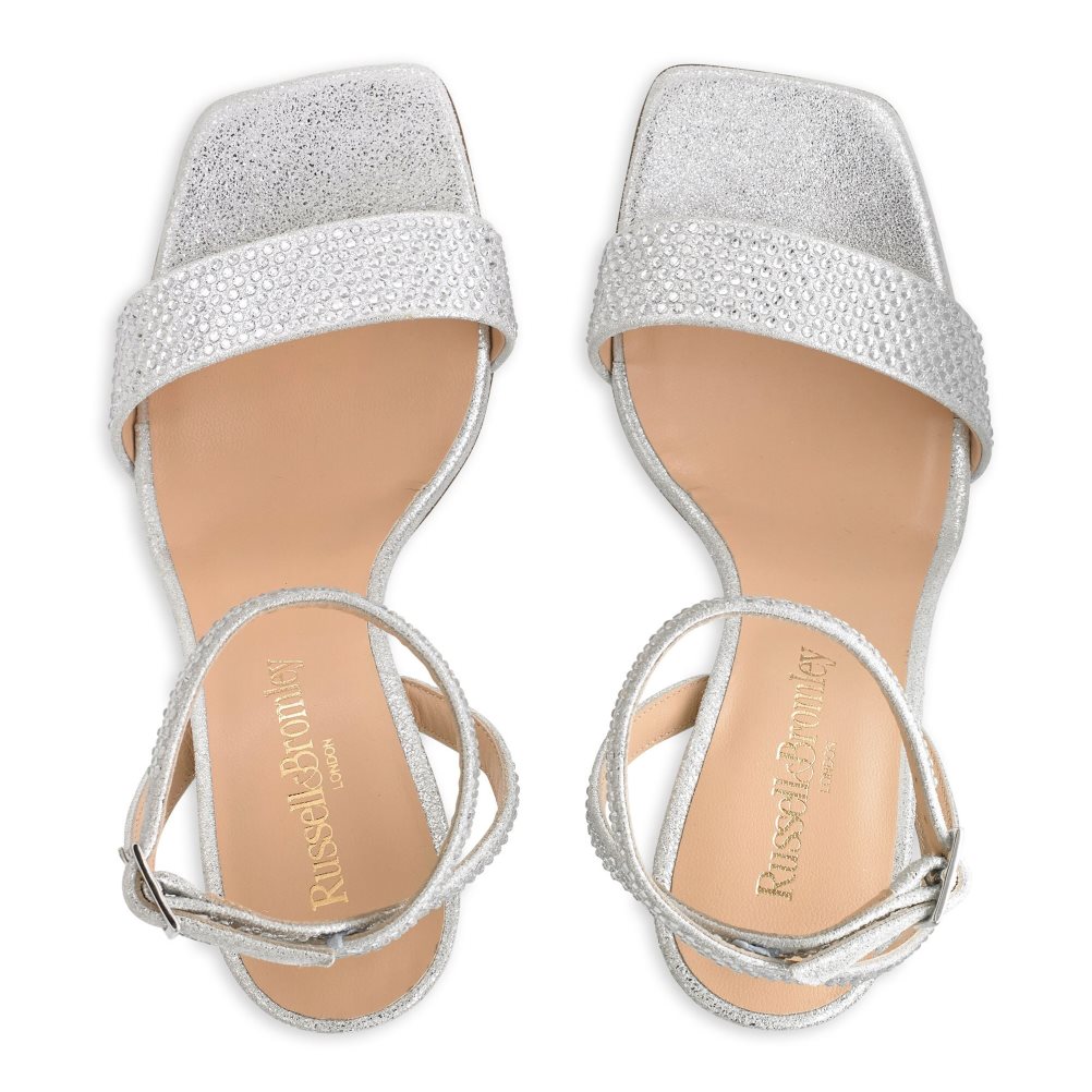 Női Russell And Bromley Cosmo+ Pántos Magassarkú Szandál Titán | 089163UQE