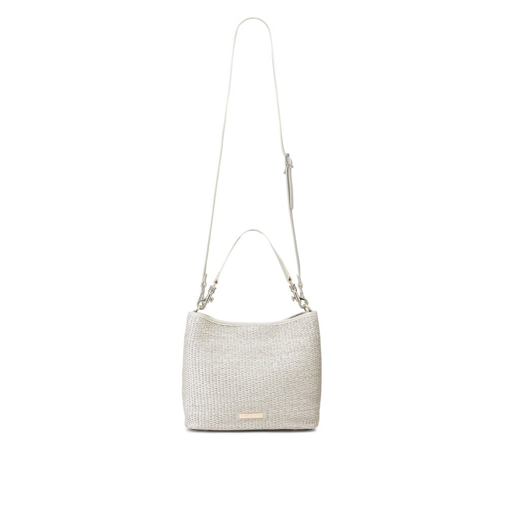 Női Russell And Bromley Getaway Soft Grab Crossbody Táska Krém | 295861PXC