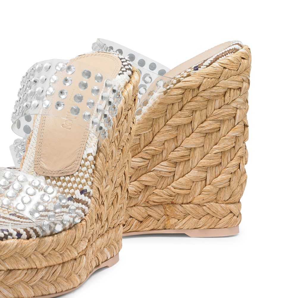 Női Russell And Bromley Iceberg Perspex Espadrille Éktalpú Cipő Titán | 280576OGM