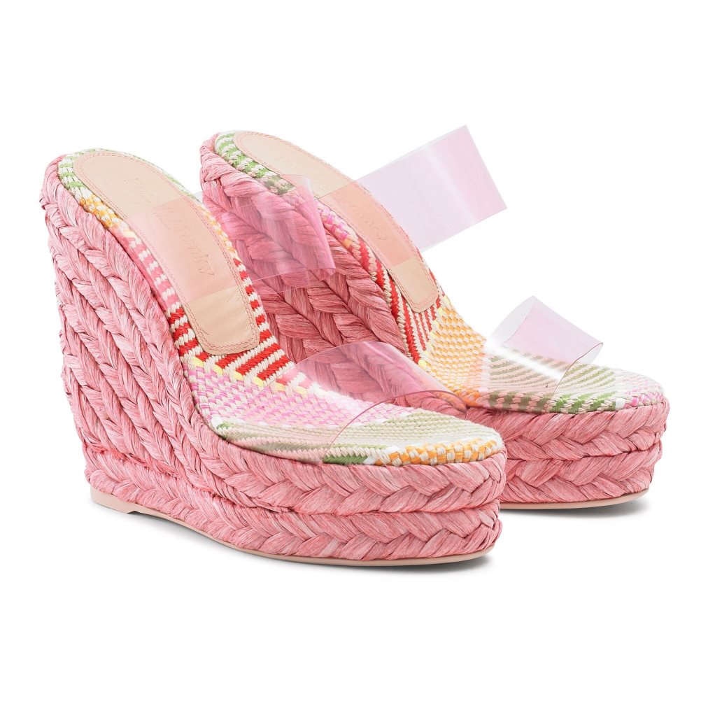 Női Russell And Bromley Iceberg Perspex Espadrille Éktalpú Cipő Rózsaszín | 916283RKE