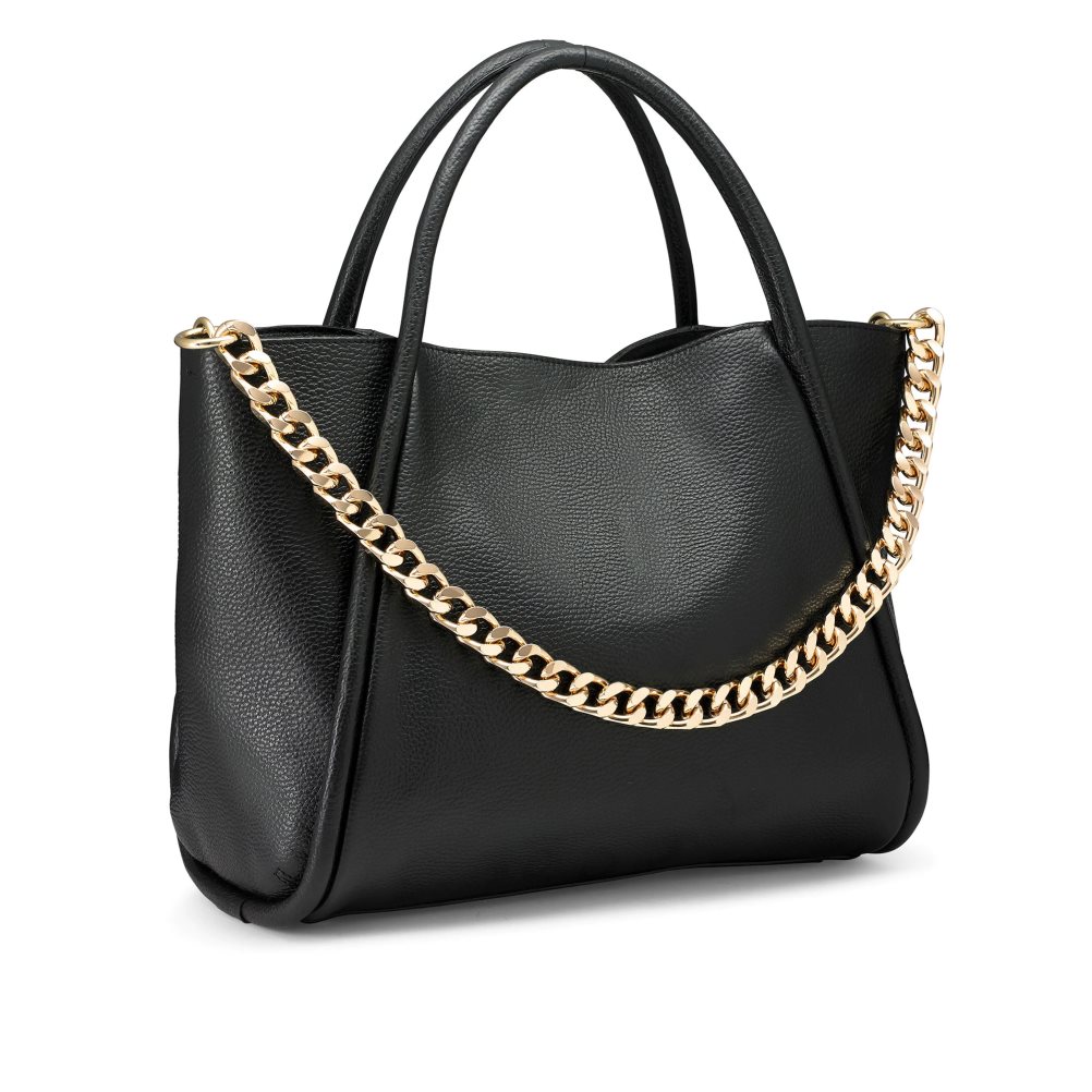 Női Russell And Bromley Icon Chain East/West Grab Hordtáskák Fekete | 267981UQL