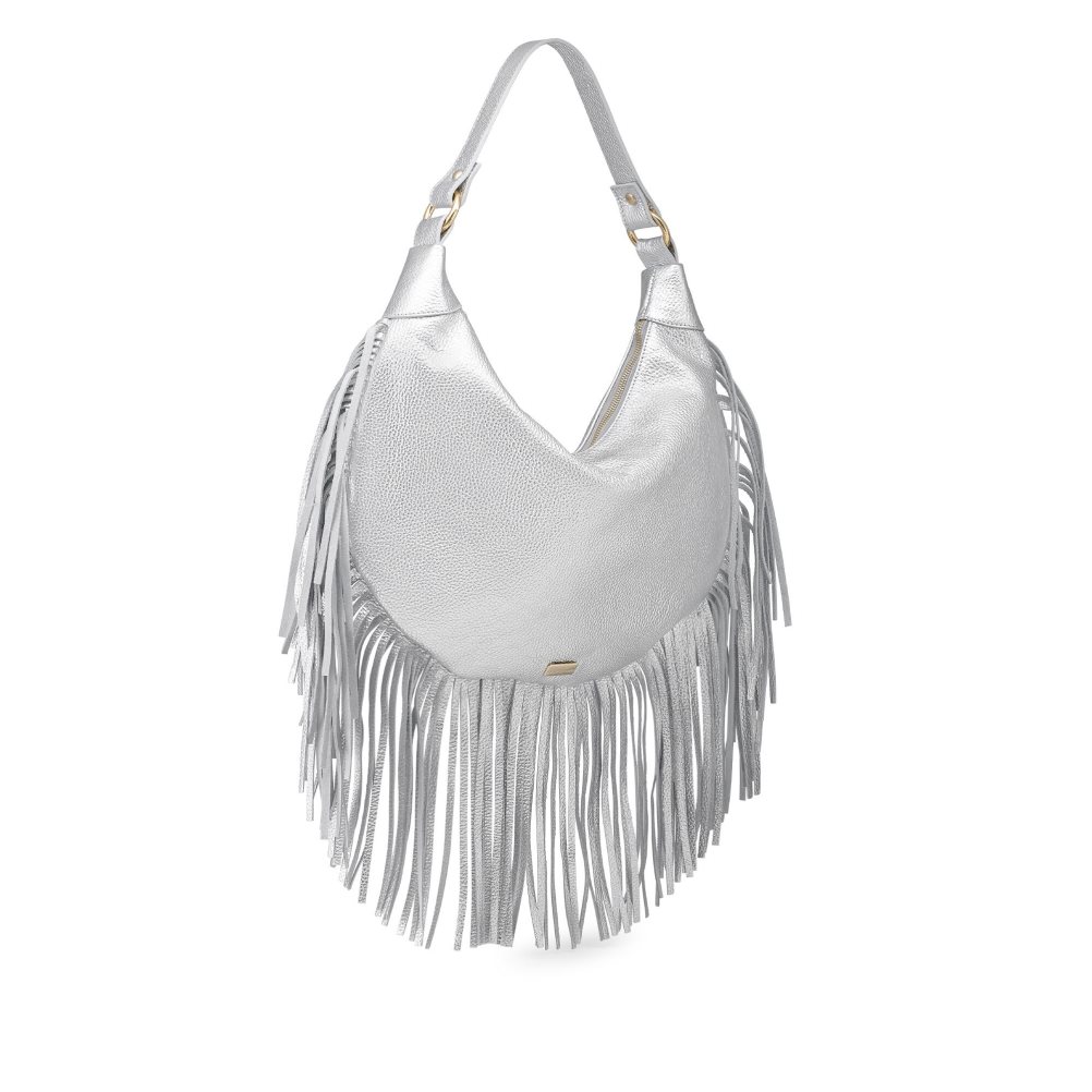 Női Russell And Bromley Indie Fringed Válltáskák Titán | 951320JDK