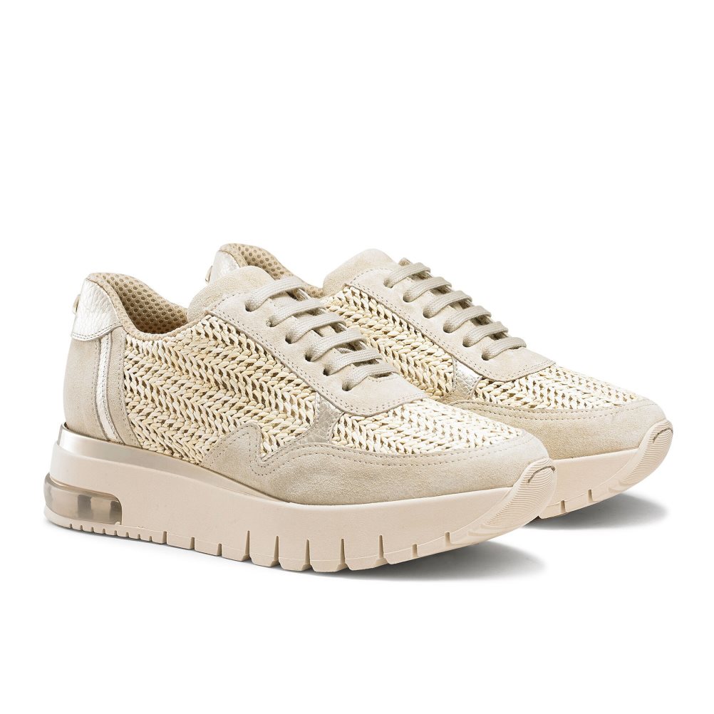 Női Russell And Bromley Island Hop Raffia Runner Tornacipő Szürke | 814596CYM