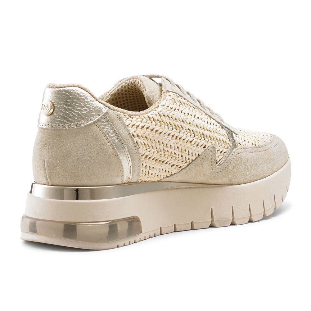 Női Russell And Bromley Island Hop Raffia Runner Tornacipő Szürke | 814596CYM