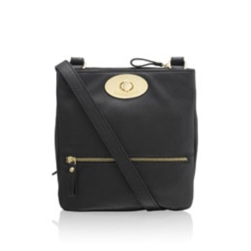 Női Russell And Bromley Lincoln Turnlock Crossbody Táska Fekete | 218349AHO