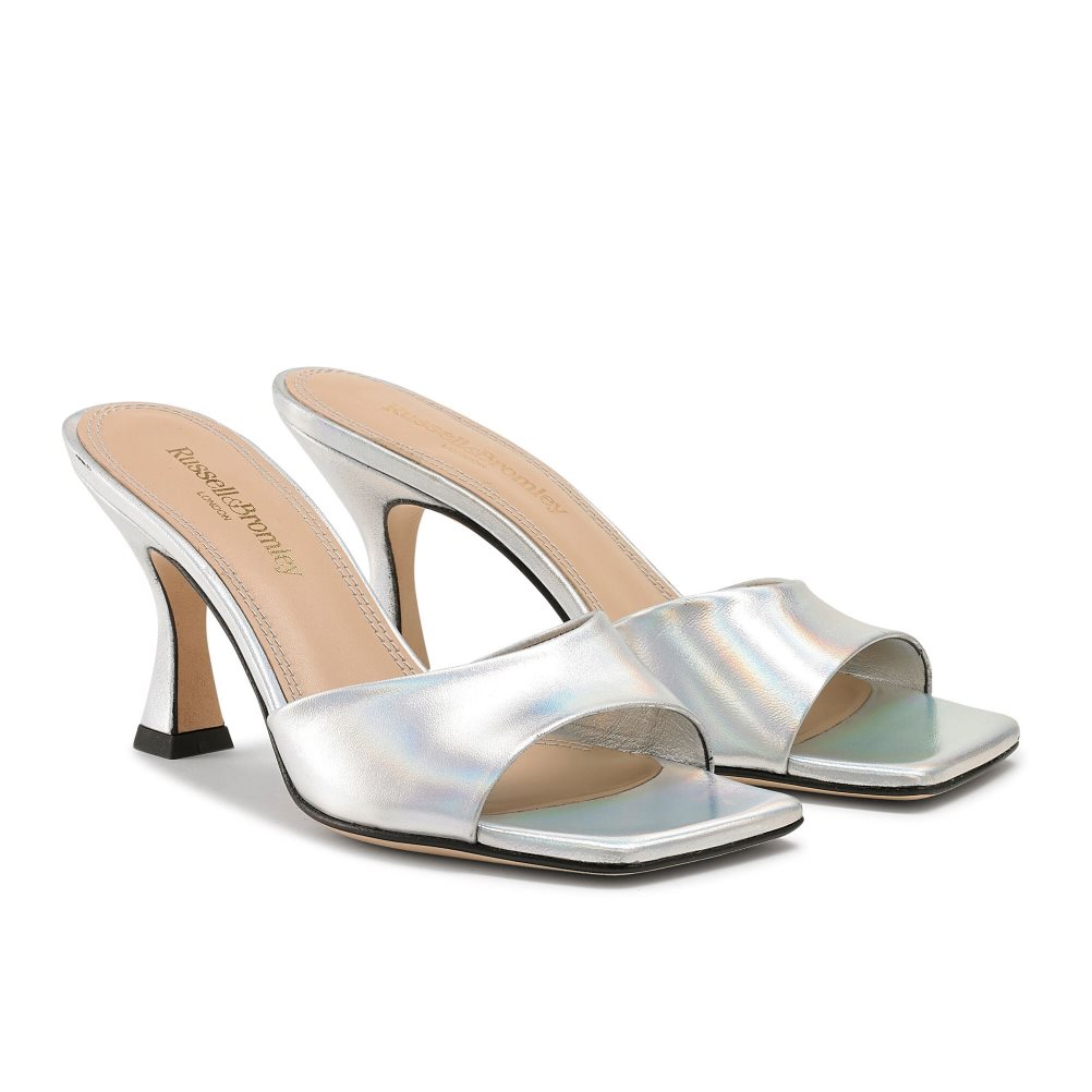 Női Russell And Bromley Mojito 90’s Sarkú Mule Cipő Titán | 128439QCF