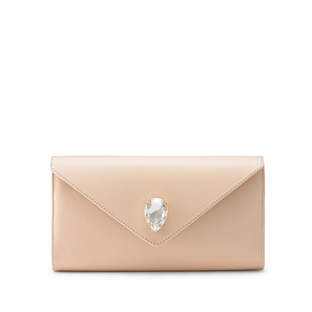 Női Russell And Bromley Olympia Gem Clutch Táska Bézs | 418526TGK