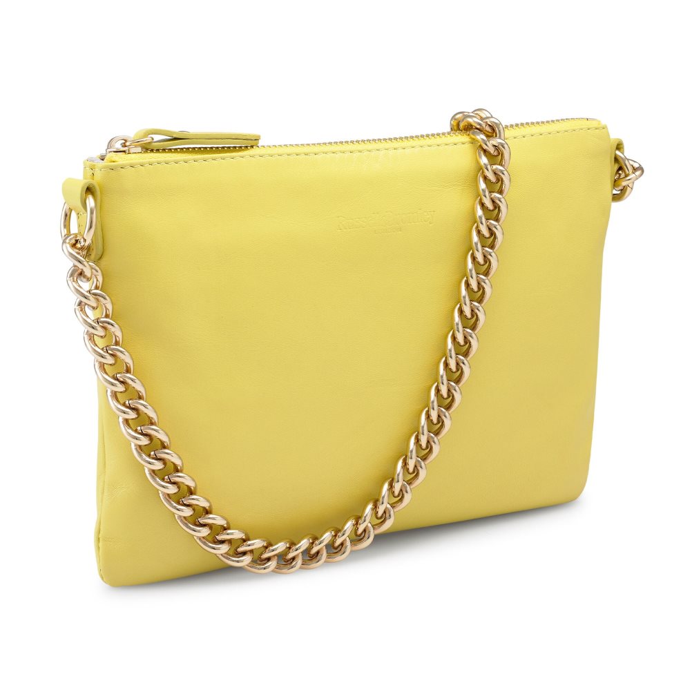 Női Russell And Bromley On Point Chain Zip Pouch Válltáskák Sárga | 306195VLS