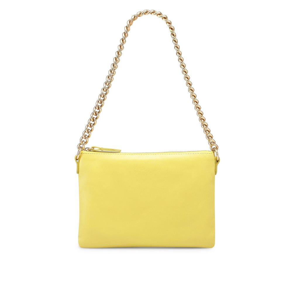 Női Russell And Bromley On Point Chain Zip Pouch Válltáskák Sárga | 306195VLS