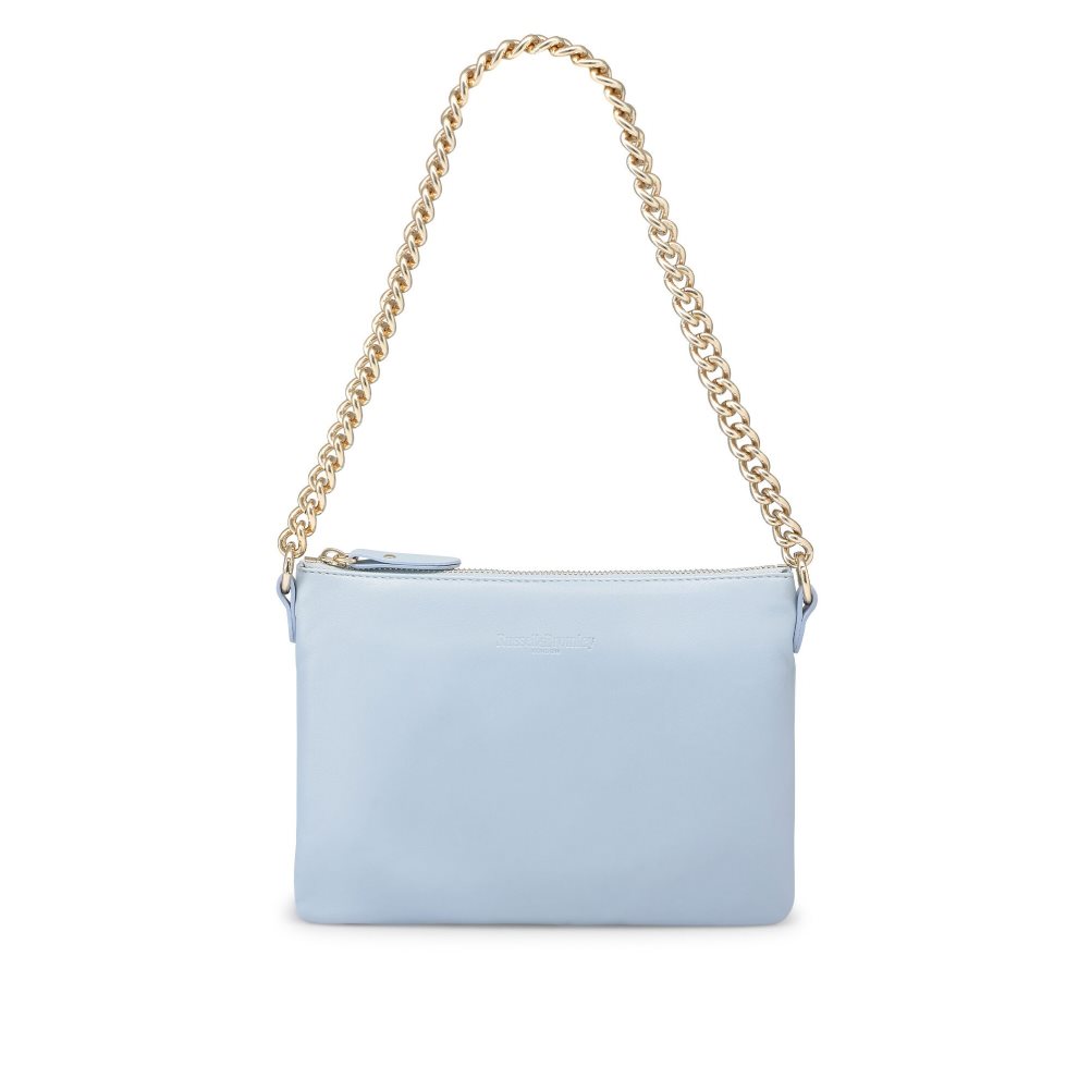 Női Russell And Bromley On Point Chain Zip Pouch Válltáskák Világos Kék | 625903ACT