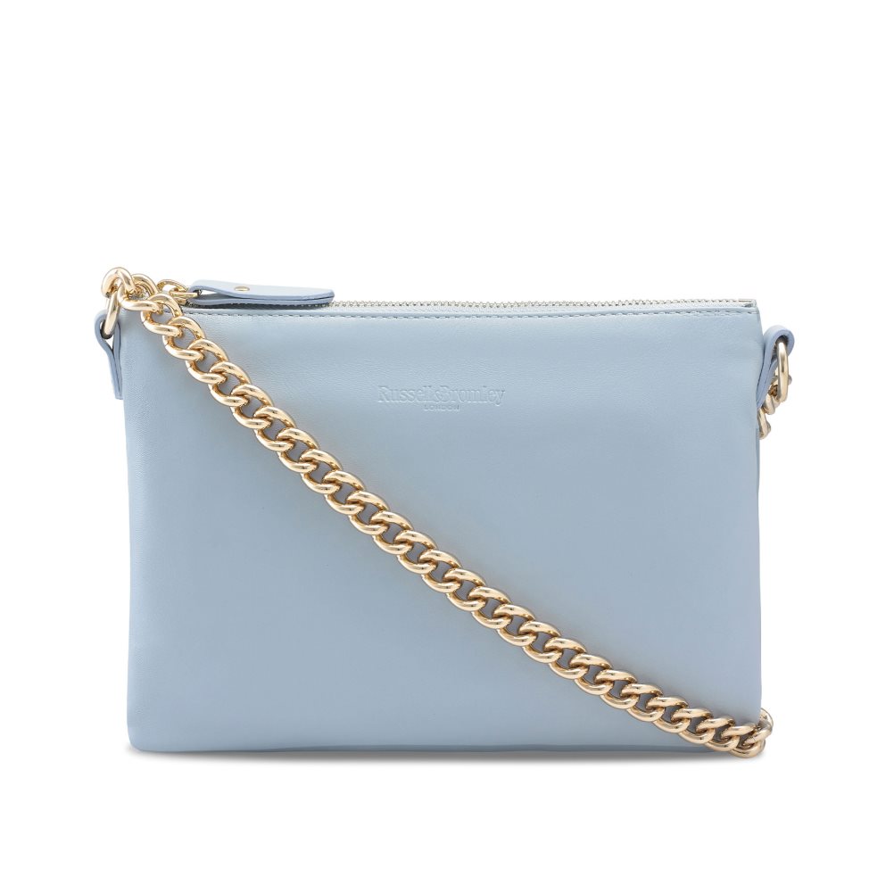 Női Russell And Bromley On Point Chain Zip Pouch Válltáskák Világos Kék | 625903ACT