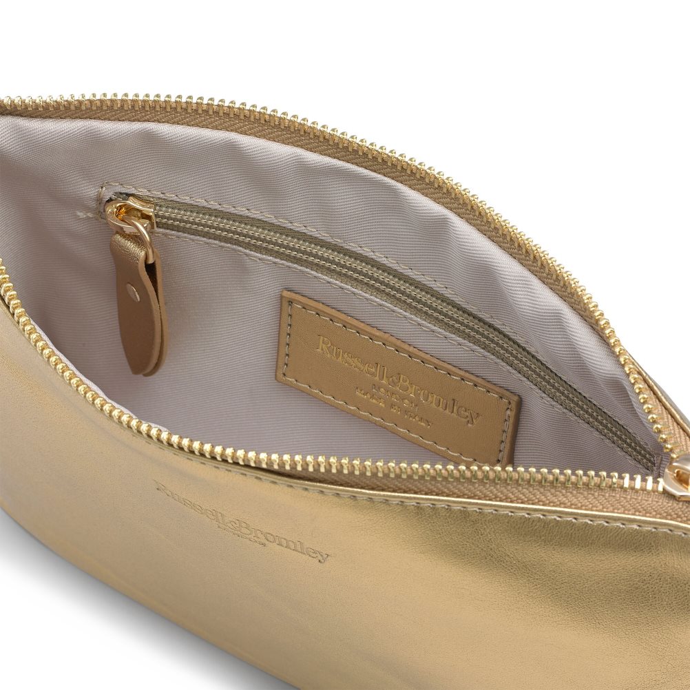 Női Russell And Bromley On Point Chain Zip Pouch Válltáskák Arany | 630852WZD