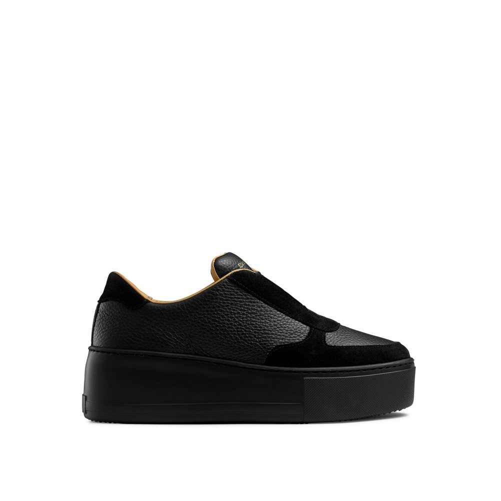 Női Russell And Bromley Park Ave Laceless Flatform Platform Cipő Fekete | 528473KBY