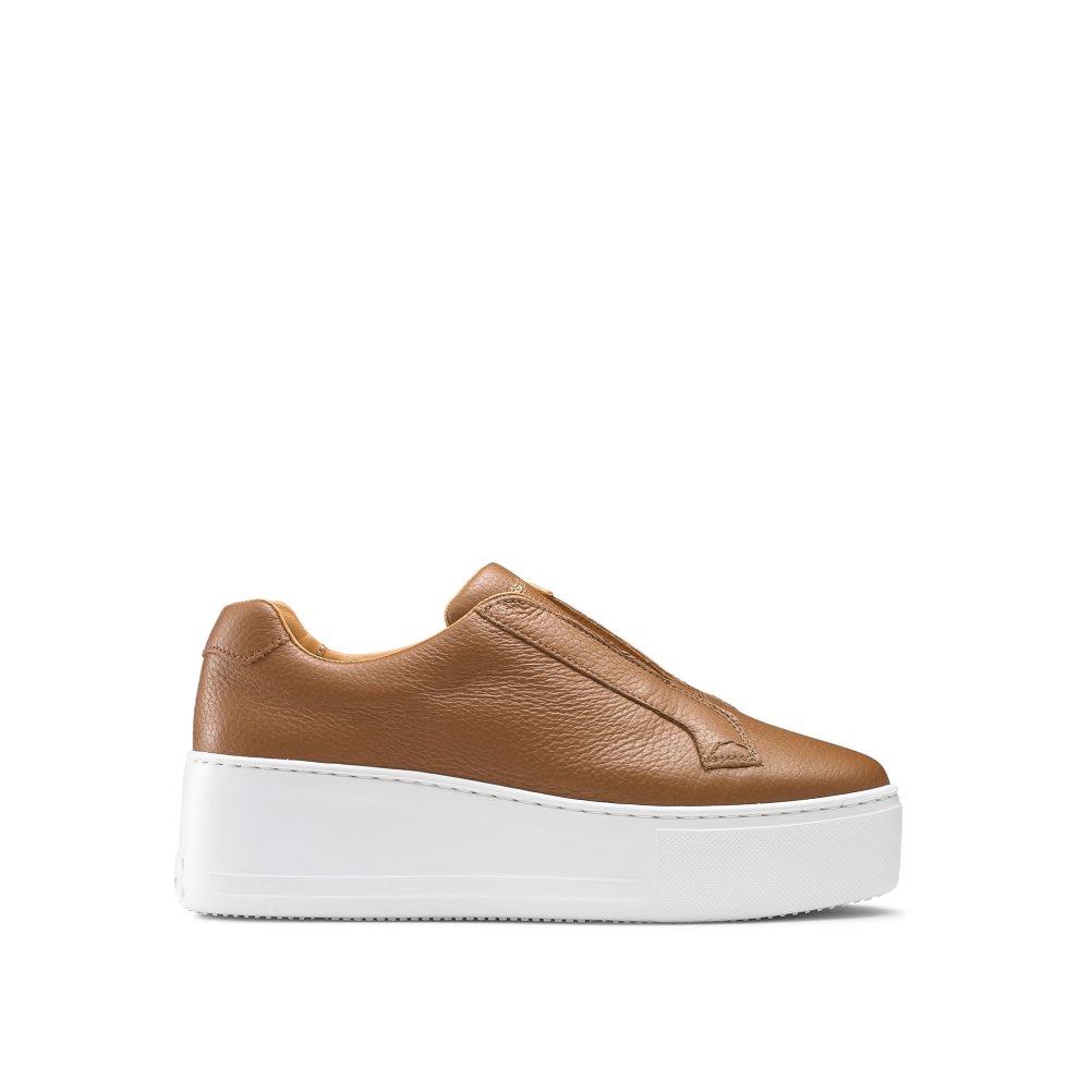 Női Russell And Bromley Park Up Flatform Laceless Platform Cipő Barna | 786205APQ