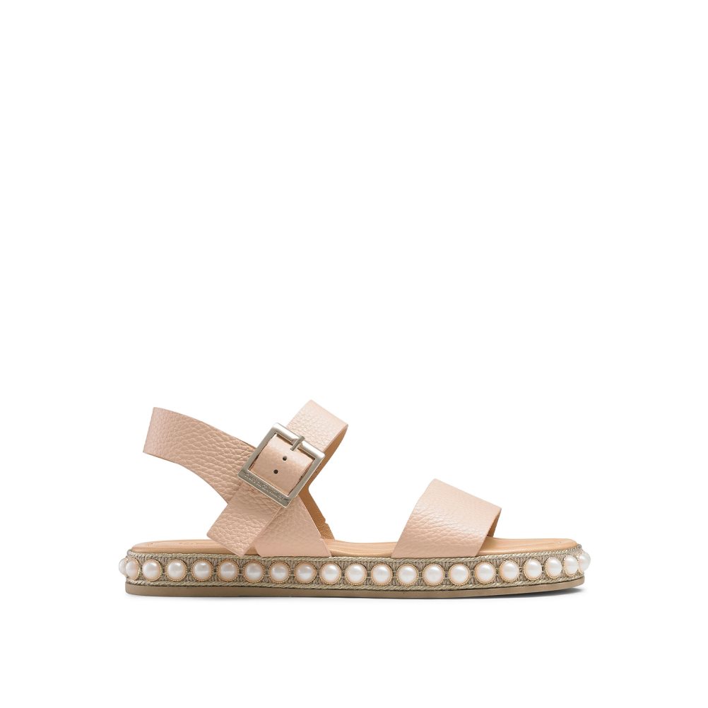 Női Russell And Bromley Pearljam Pearl Two Part Lapos Szandál Rózsaszín | 205617XYF