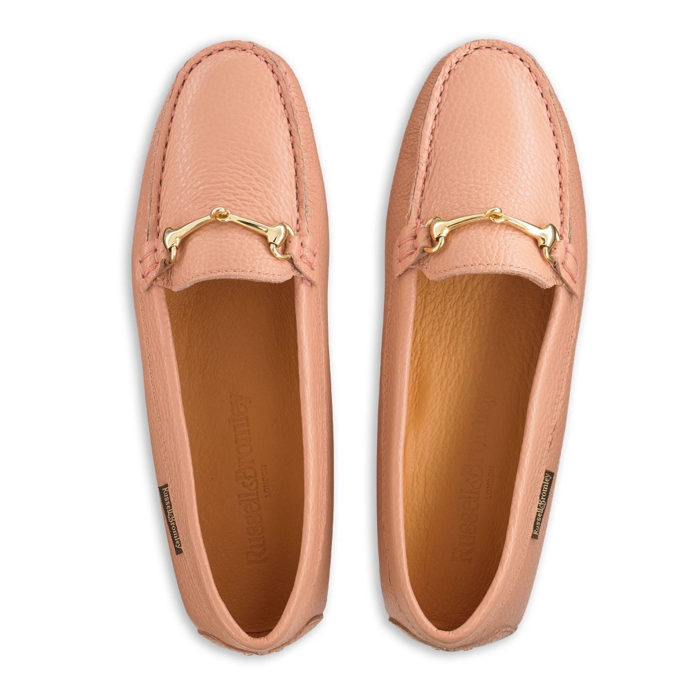 Női Russell And Bromley Piazza Snaffle Trim Driver Loafer Cipő Rózsaszín | 792154WNE