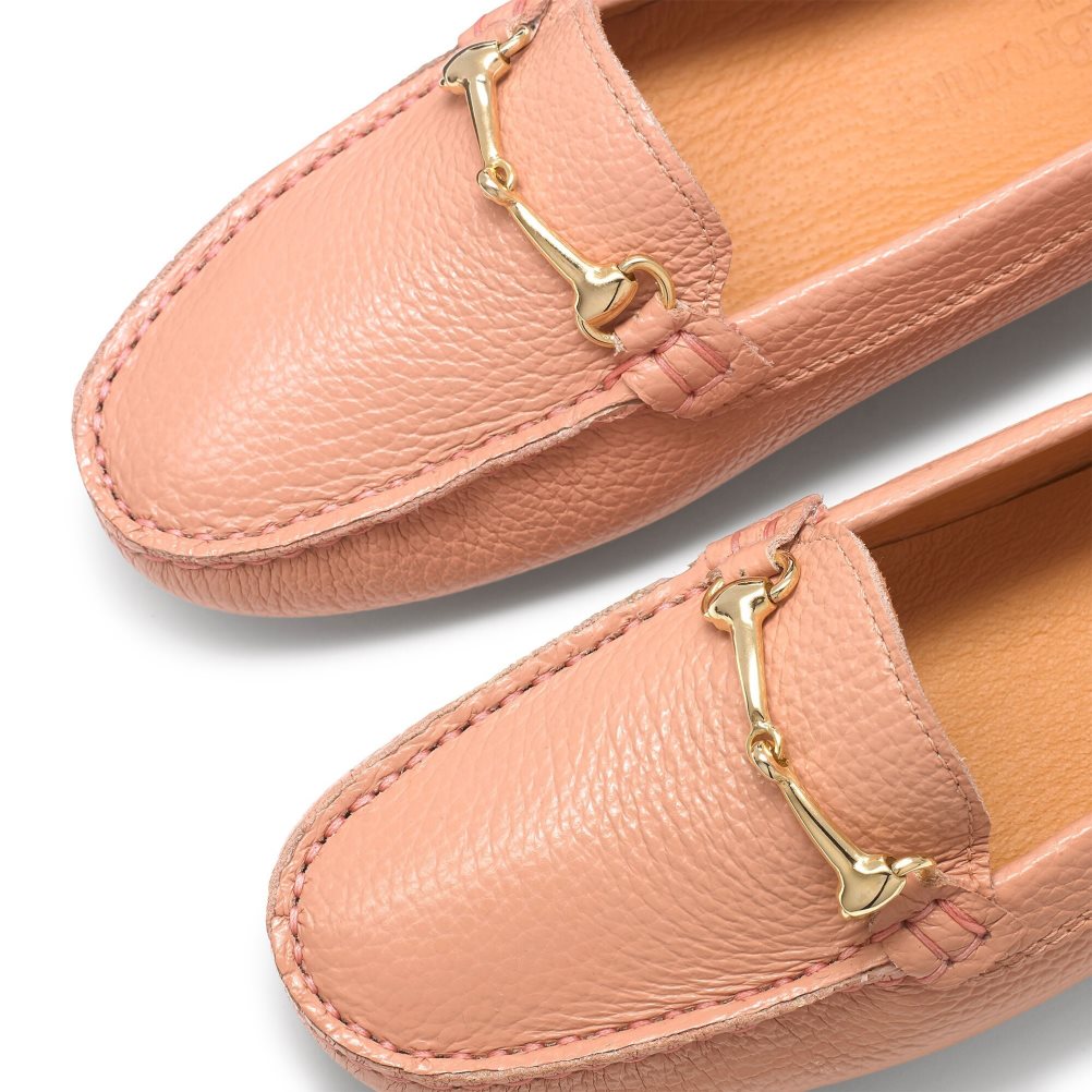 Női Russell And Bromley Piazza Snaffle Trim Driver Loafer Cipő Rózsaszín | 792154WNE