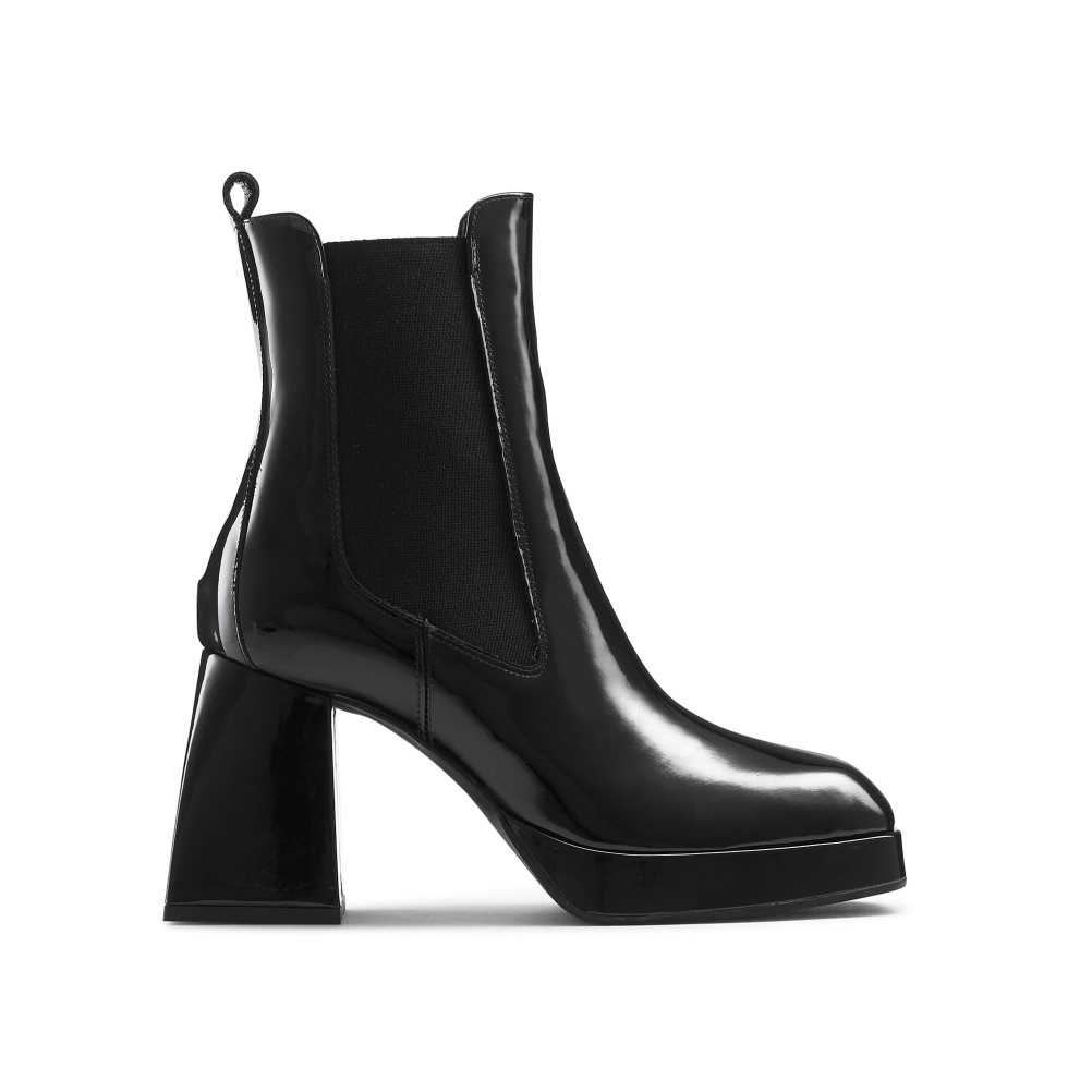 Női Russell And Bromley Quant Platform Chelsea Csizma Fekete | 485072FKR