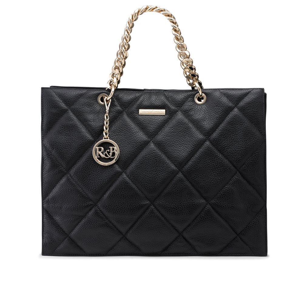 Női Russell And Bromley Quilt Tote Oversized Hordtáskák Fekete | 715098YXH