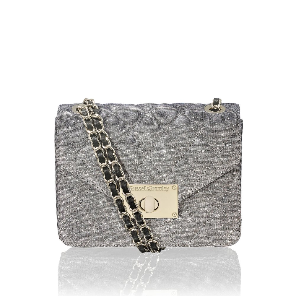 Női Russell And Bromley Quiltpurse Boxy Chain Válltáskák Szürke | 581423XKG