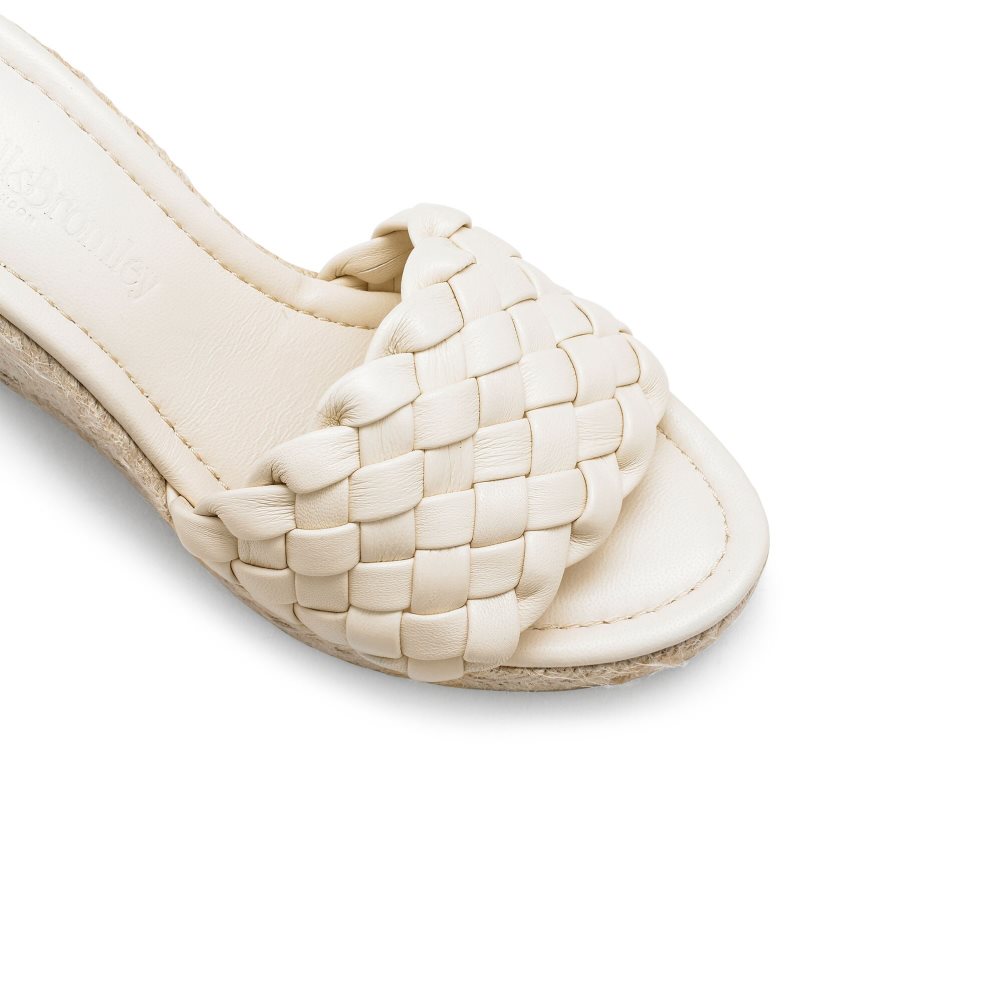 Női Russell And Bromley Rhapsody Plaited Espadrille Éktalpú Cipő Krém | 072481EDS