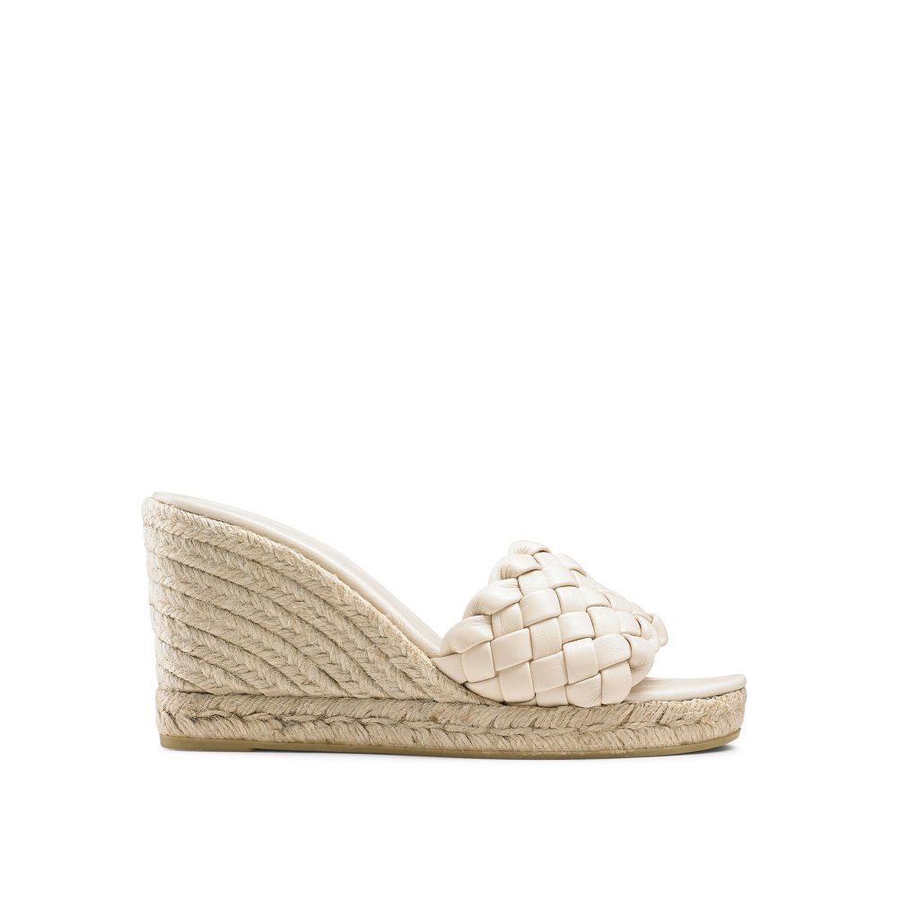 Női Russell And Bromley Rhapsody Plaited Espadrille Éktalpú Cipő Krém | 072481EDS