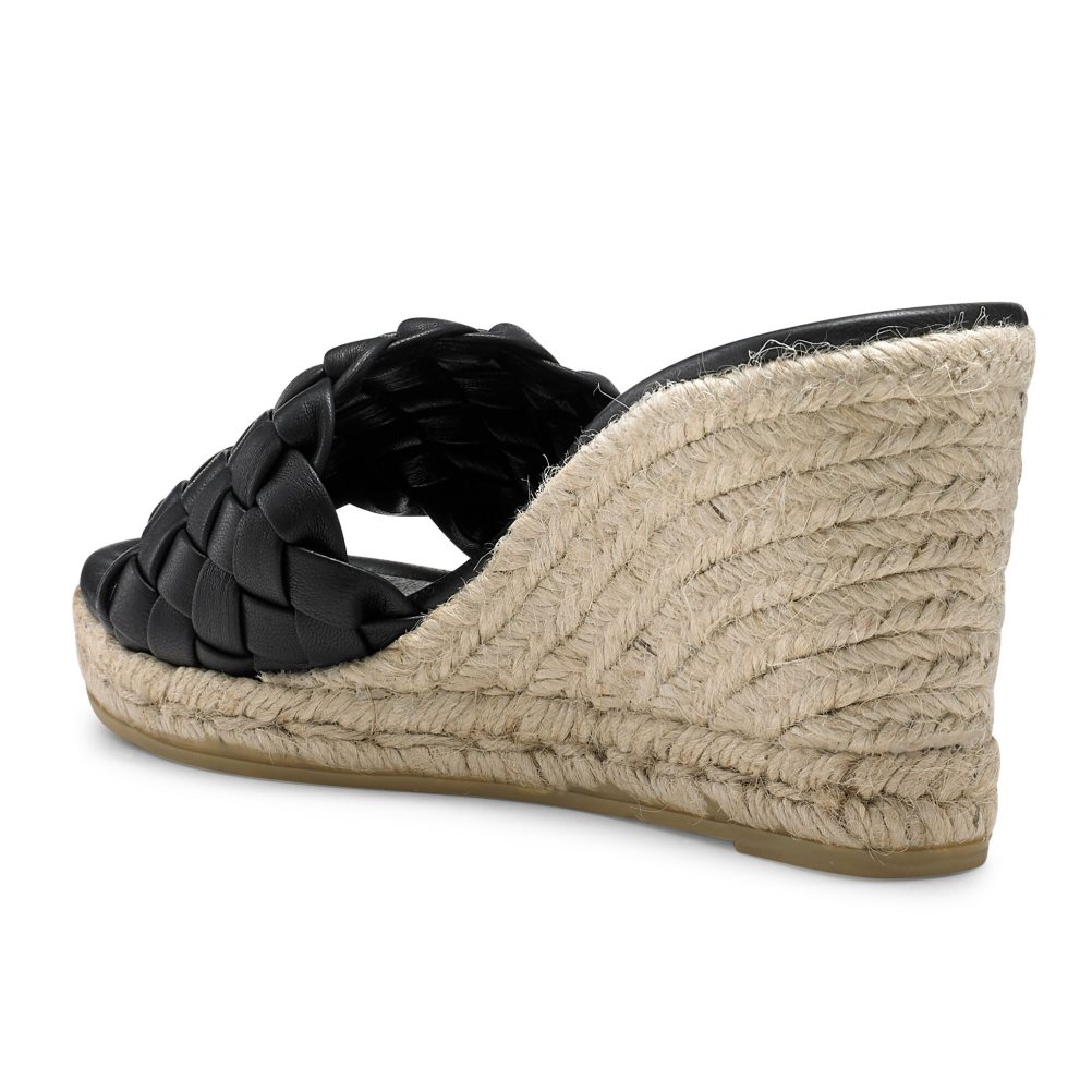 Női Russell And Bromley Rhapsody Plaited Espadrille Éktalpú Cipő Fekete | 783149NMK