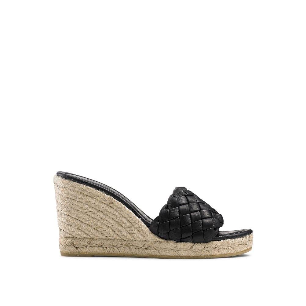 Női Russell And Bromley Rhapsody Plaited Espadrille Éktalpú Cipő Fekete | 783149NMK