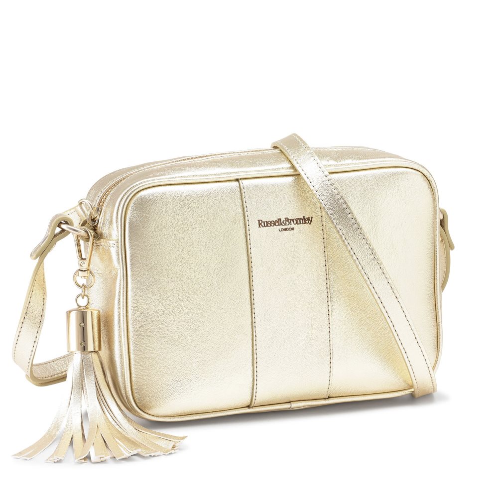 Női Russell And Bromley Rowan Camera Crossbody Táska Arany | 038612TLK