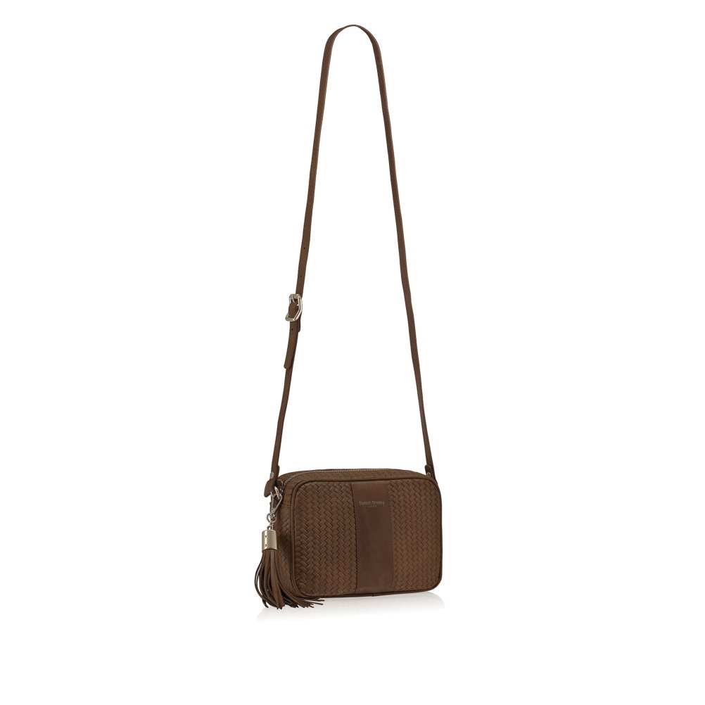 Női Russell And Bromley Rowan Camera Crossbody Táska Sötétbarna | 106257TMO