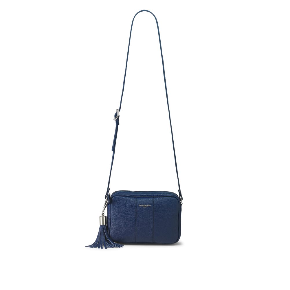 Női Russell And Bromley Rowan Camera Crossbody Táska Sötétkék | 947630CBA