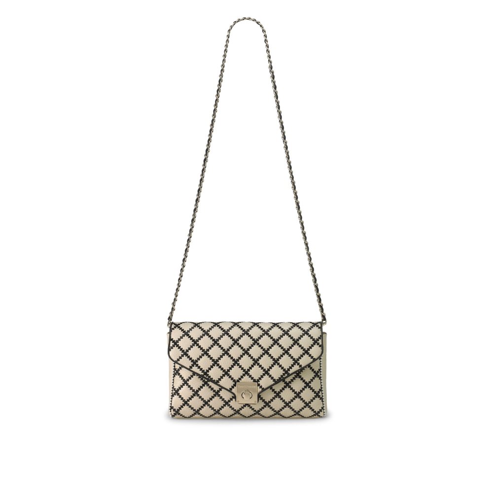 Női Russell And Bromley Seawalk Large Chain Crossbody Táska Bézs | 804293GTI