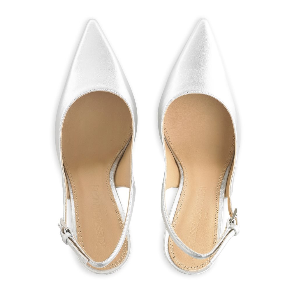 Női Russell And Bromley Slingback Point Körömcipő Titán | 016485PCS