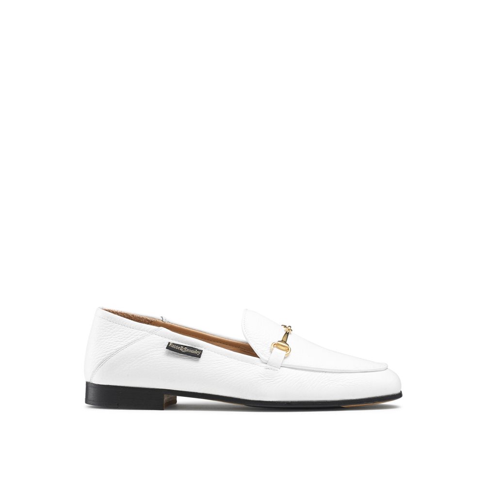 Női Russell And Bromley Snaffle Loafer Cipő Fehér | 169835OFV