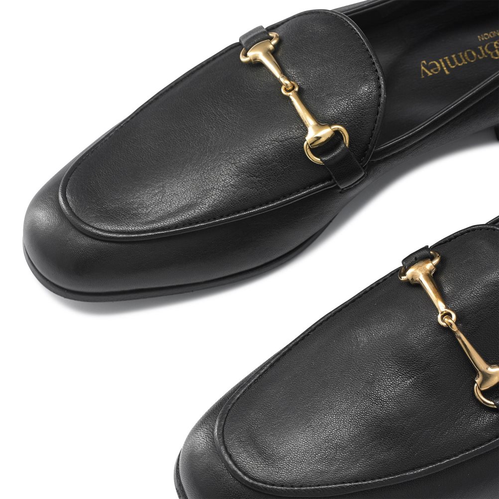 Női Russell And Bromley Snaffle Loafer Cipő Fekete | 827419WGP