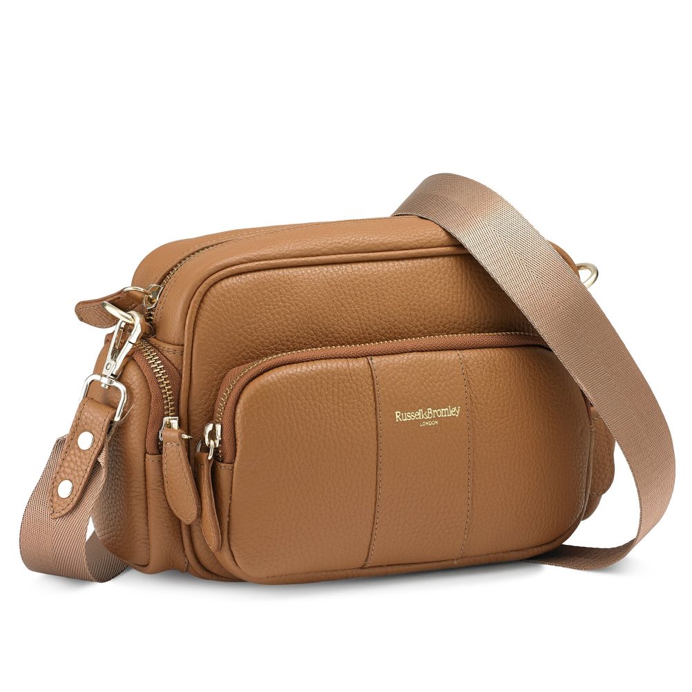 Női Russell And Bromley Snapshot Multi-pocket Crossbody Táska Barna | 349508PJF