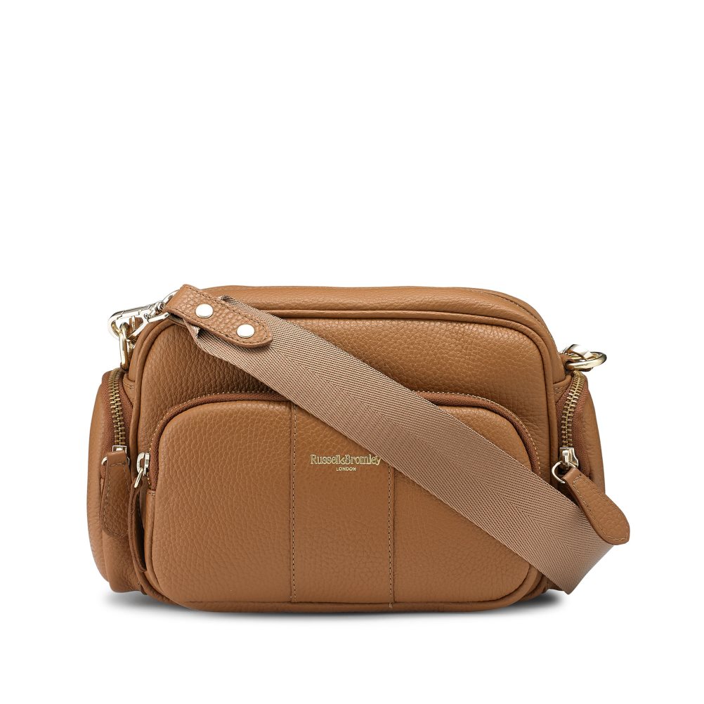 Női Russell And Bromley Snapshot Multi-pocket Crossbody Táska Barna | 349508PJF