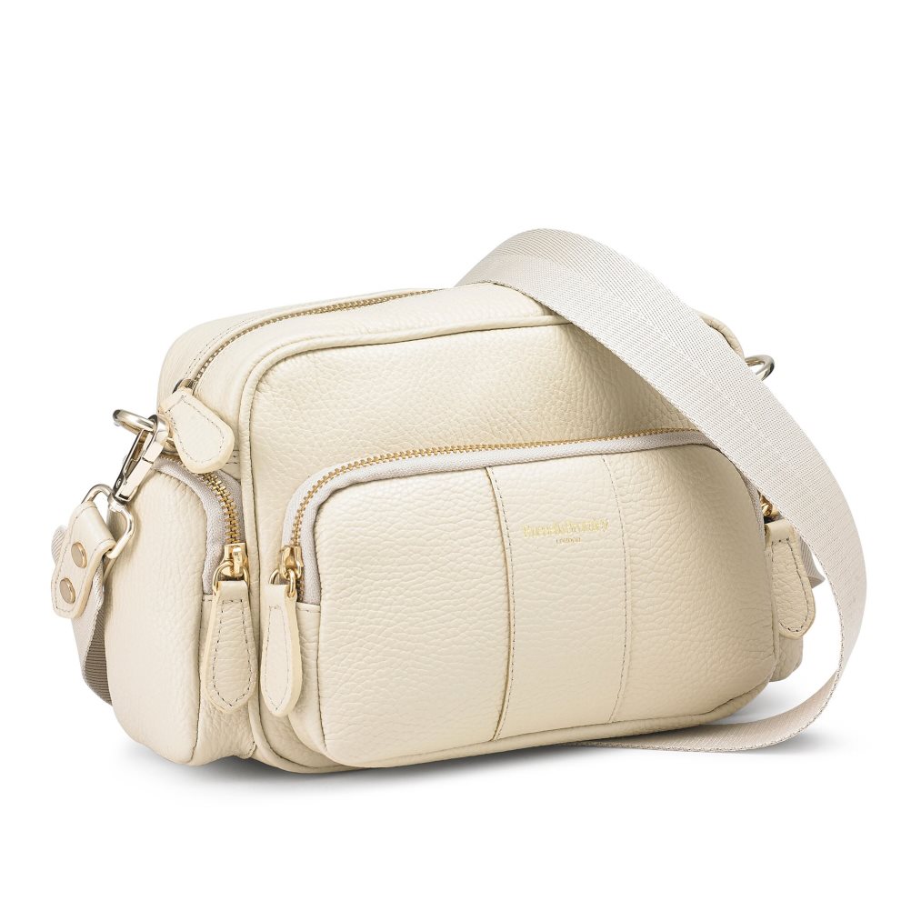 Női Russell And Bromley Snapshot Multi-pocket Crossbody Táska Krém | 701453CNT