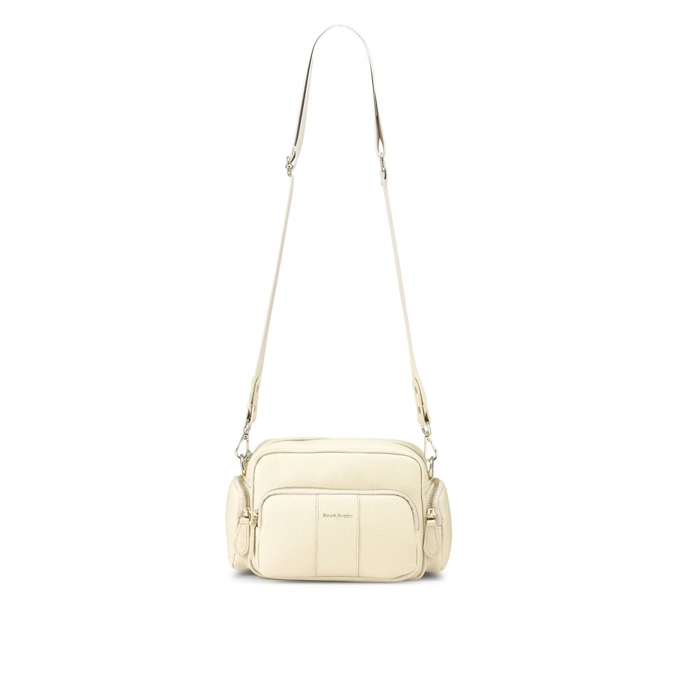 Női Russell And Bromley Snapshot Multi-pocket Crossbody Táska Krém | 701453CNT