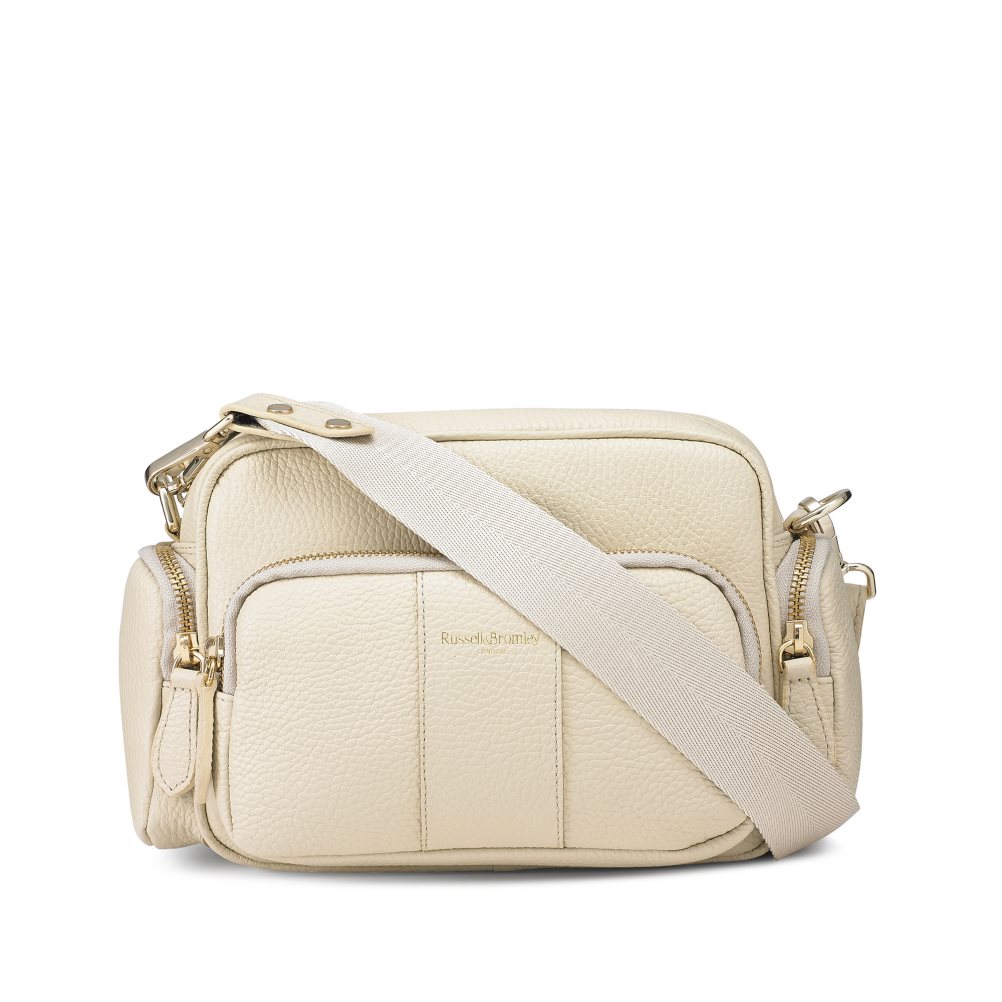 Női Russell And Bromley Snapshot Multi-pocket Crossbody Táska Krém | 701453CNT