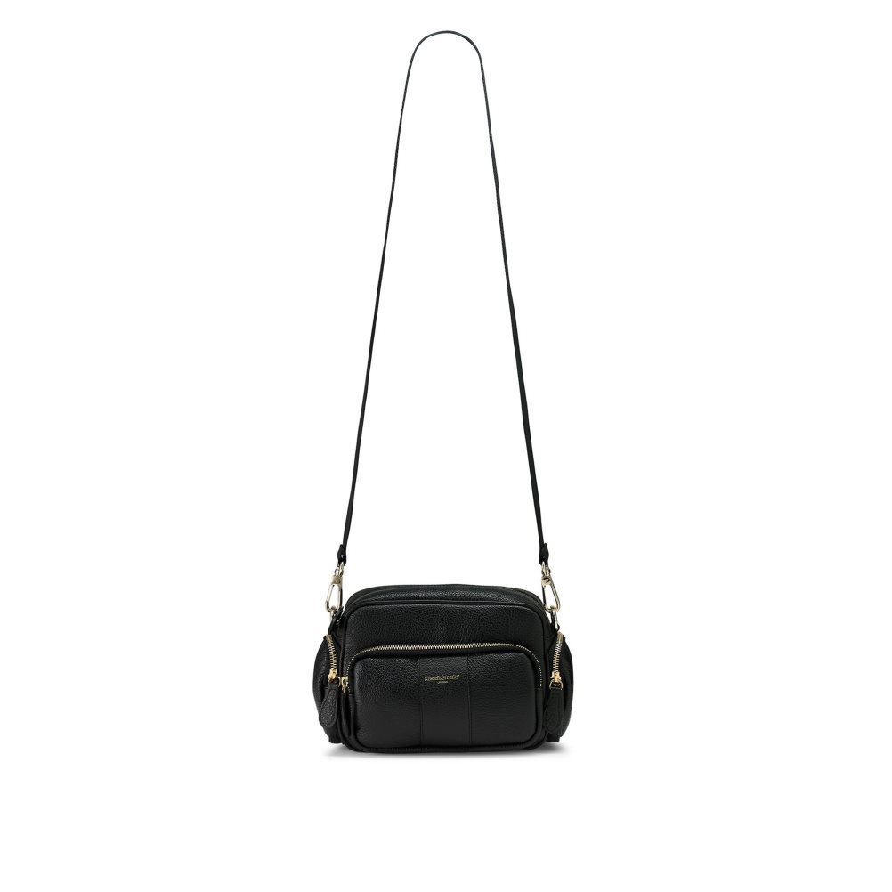 Női Russell And Bromley Snapshot Multi-pocket Crossbody Táska Fekete | 859172QRS