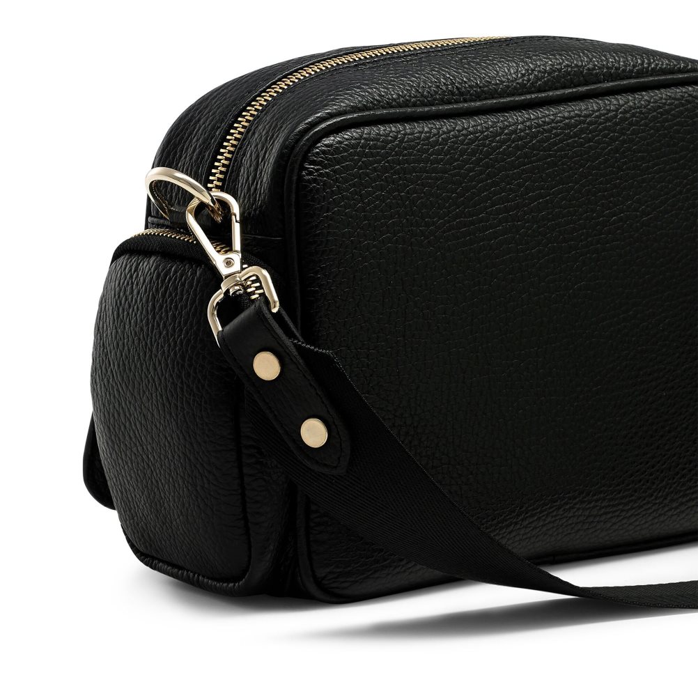 Női Russell And Bromley Snapshot Multi-pocket Crossbody Táska Fekete | 859172QRS