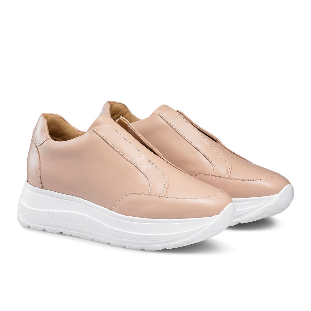 Női Russell And Bromley Speed Up Laceless Runner Tornacipő Világos Barna | 461075RFY