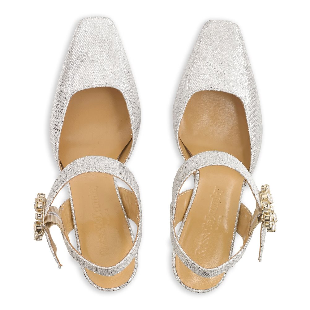 Női Russell And Bromley Strictly Embellished Court Magassarkú Titán | 925074WFN