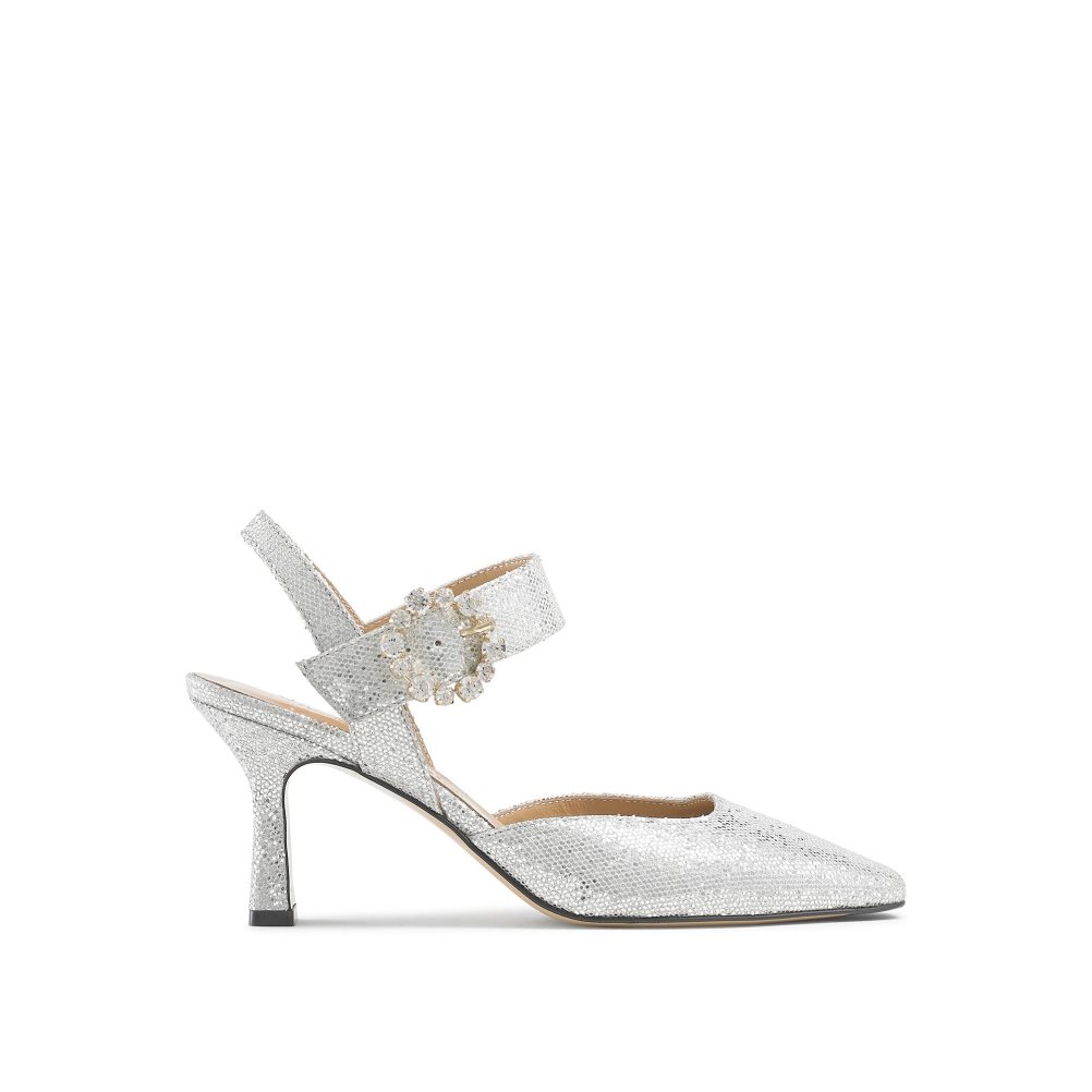 Női Russell And Bromley Strictly Embellished Court Magassarkú Titán | 925074WFN