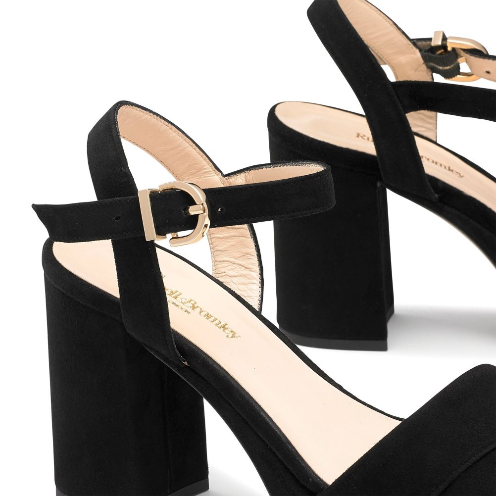 Női Russell And Bromley Topform Platform Magassarkú Szandál Fekete | 914367CTD