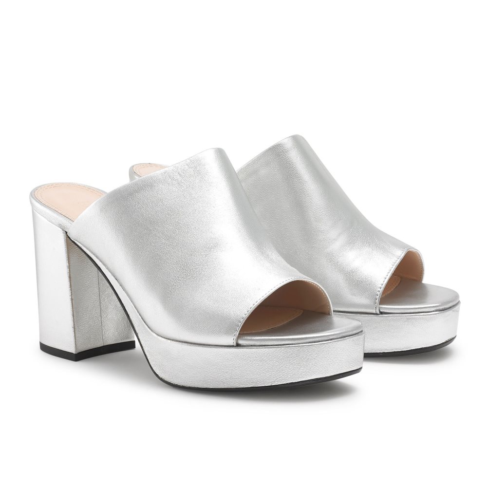 Női Russell And Bromley Topmule Platform Mule Cipő Titán | 308175FLN