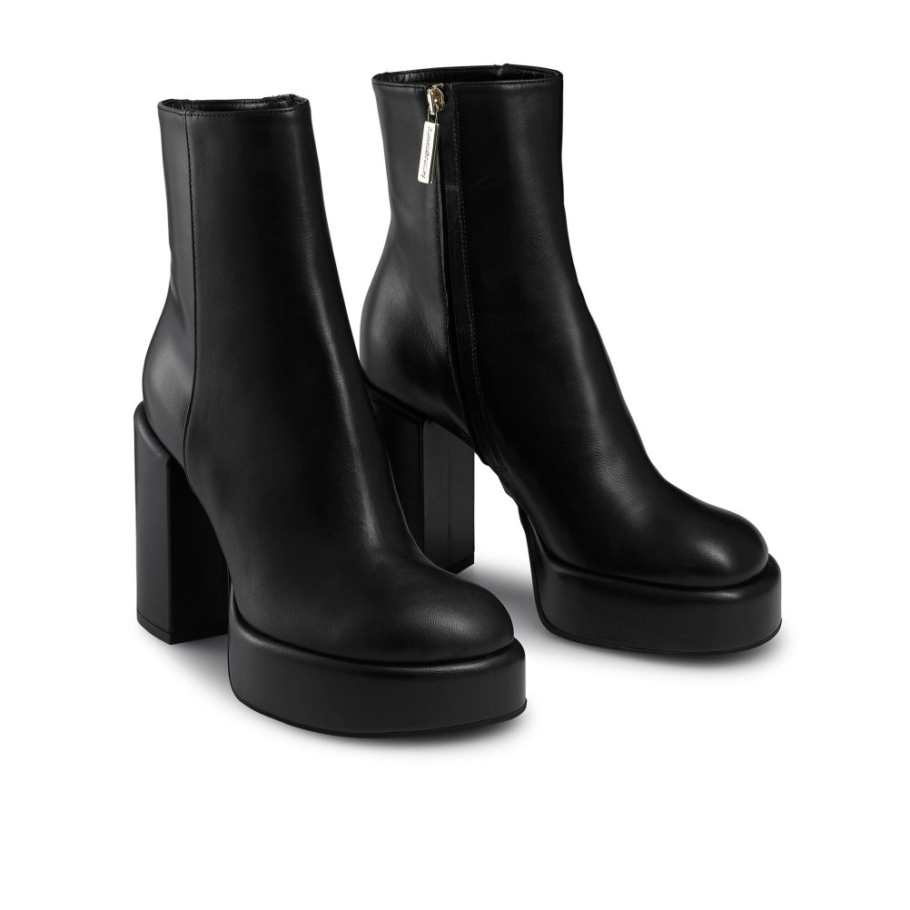 Női Russell And Bromley Webster Round Toe Bokacsizma Fekete | 083692NUG