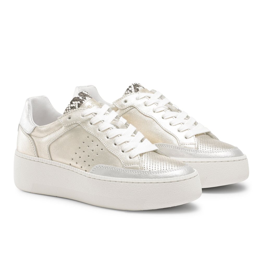 Női Russell And Bromley Whisper Low Top Tornacipő Arany | 056147IUV